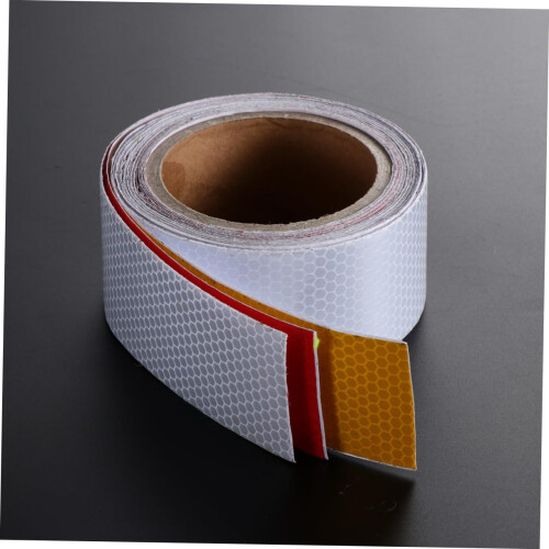 3 Rolls Self-adhesive Safety Tape Warning Barricade Tape for Construction