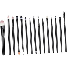 Set de 45 brochas de maquillaje para ojos, base, sombra de ojos, delineador de ojos y labios.