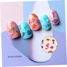 3sheets Boys and Girls Nail Art Stickers Sea Star Easy Apply Fingertip Decals Safe Fun for