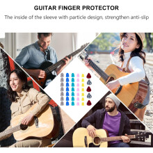Silikónové kryty na prsty, ochranný kryt na prsty pre ukulele, pre začiatočníkov s gitarou, neovplyvňuje pocit