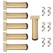6 stuks duurzaamheid meubelsteunpoten met antislip basis-Goud