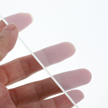 3pcs Acrylic Price Tag Holder 150x100mm Double-Sided T-Shape Display Stand with Black Base