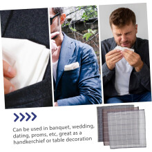 Vintage Style Handkerchiefs for Men Soft Absorbent Pocket Squares Light for Weddings Banquets Everyday Use