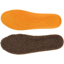 3pairs Imitation Lambs Wool Insoles Shock-absorbing Shoe Cushions for Winter Warm Foot Care