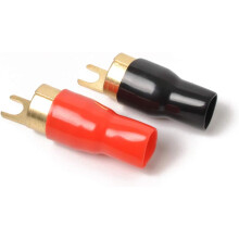 3 par Gauge Spade Terminal Crimp Connectors för högtalarkabel Isolerade Crimpterminaler