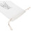 3Pcs White Ballet Shoe Bags with Drawstring Closure, Lint Material 5