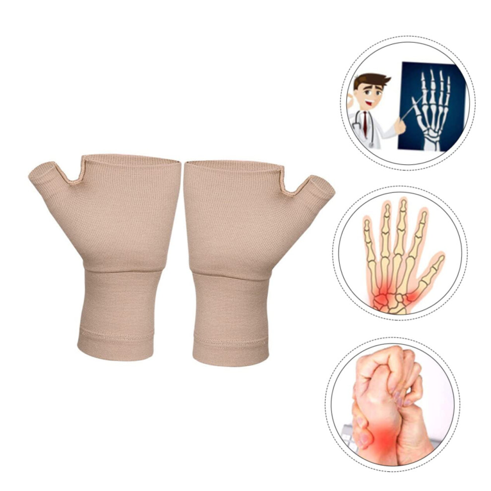 Hkhbjs 3Pairs Breathable Gloves Fingerless Gloves For Sports Relieve Arthritis Pain Keep Warm Compression Winter