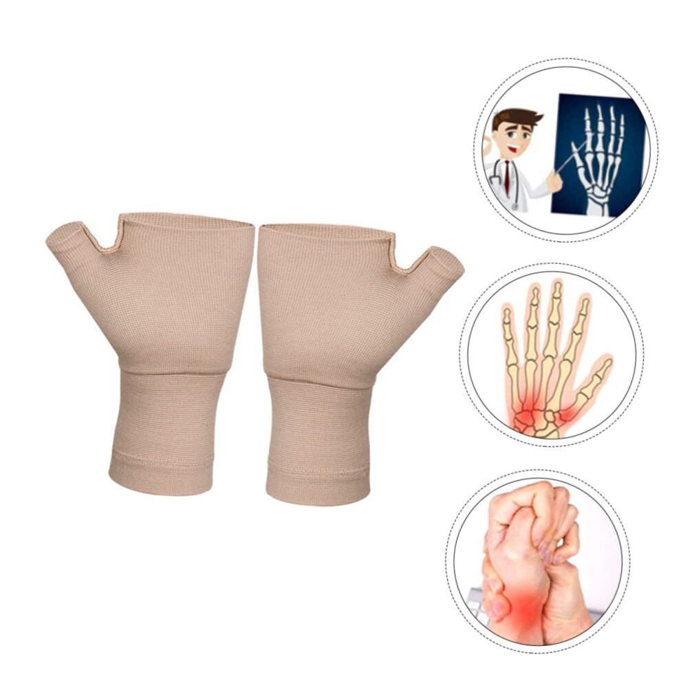 Hkhbjs 3Pairs Wrist Support Brace Non-Slip Gloves For Adults Compression Gloves