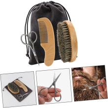 3 sett med barbersaks og kam for skjeggstyling, barbersett for menn, inkludert barbersaks