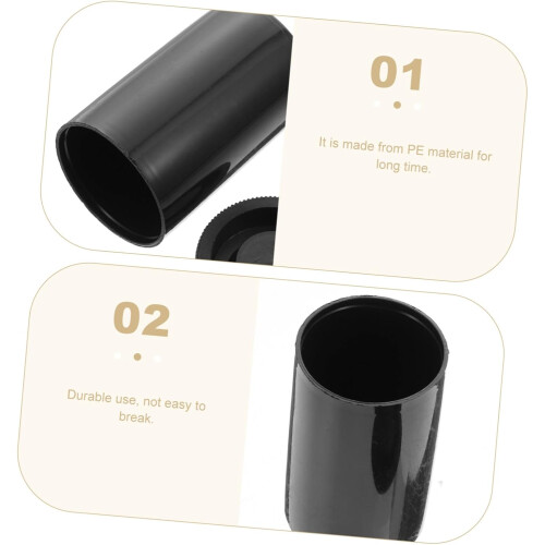Lot de 36 boîtes noires pour pellicule avec couvercles, réutilisables.