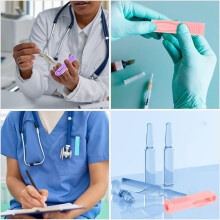 3 db-os ápolói ampullanyitó műanyag mini üvegnyitó hornyolt kialakítással