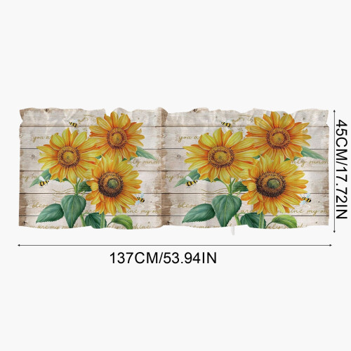 A-546 D Window Valance Cottage Sunflower Pattern 18x54 2