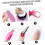 Beutel multifunktionale weiße Wattebäusche für Nagellackentferner, schnelle Absorption, 6