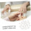 Beutel multifunktionale weiße Wattebäusche für Nagellackentferner, schnelle Absorption, 7