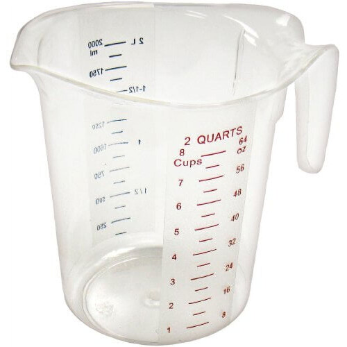 Winco PMCP-200 2-Quart Messbecher