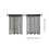 Black Sheer Tier Curtains Light Filtering Voile 2 Panels 3
