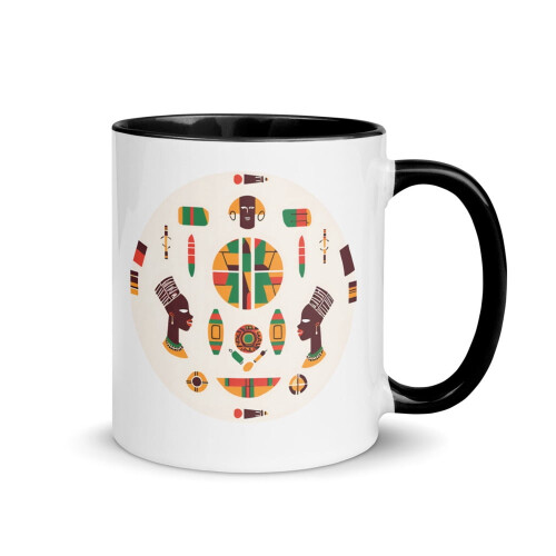 Κεραμική κούπα Juneteenth με αφρικανική εκτύπωση 11oz