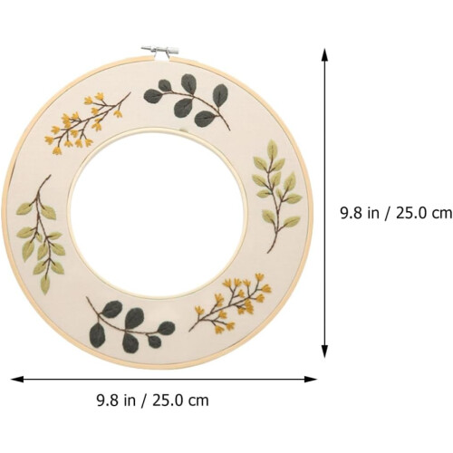 set DIY-broderikit med bomullstyg och ringar för handbroderi 1