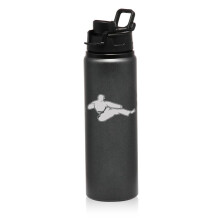 Garrafa de água esportiva de carvão ativado de 740ml (25oz) para artes marciais.