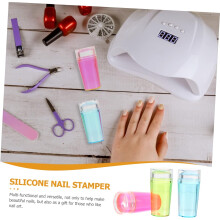 3er-Set Silikon-Nagelstempel für Mädchen, Maniküre-Musterdruck, Transferdruck-Zubehör, Nagelkunst-Zubehör