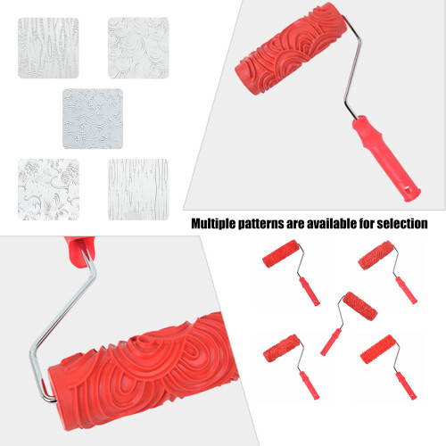 Extured reliëfpatroon Verfroller Verftextuur Pigmentdruk-2014T 2