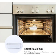 2 stk. kakeform bakeform til hjemmet aluminiumslegering rektangulær form høy temperatur