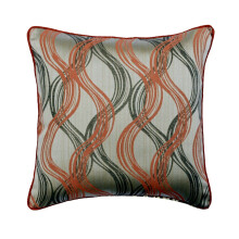 Orange Jacquard Pudebetræk 45x45 cm Pakke med 2