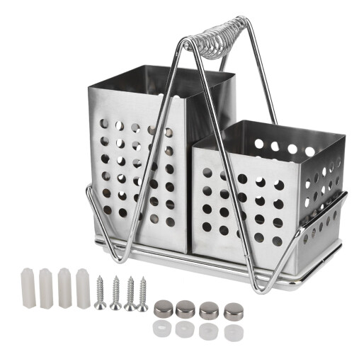 Essstäbchenhalter aus Edelstahl mit Ablage