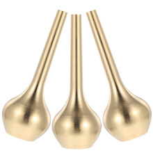 Set di 3 mini vasi decorativi in rame rustico