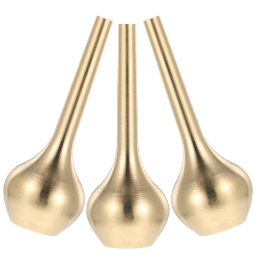 Set di 3 mini vasi decorativi in rame rustico