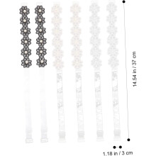 3 perechi curele de umăr cu perle și bretele de flori, curele de schimb pentru femei și fete, design floral cu perle