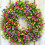 Ghirlanda artificiale per porta d'ingresso, 45 cm, primavera/estate 2