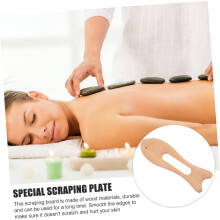 Lot de 3 planches Gua Sha en bois pour massage par raclage corporel, pour soulager les fascias et favoriser la relaxation.
