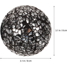 3 bolas de cristal decorativas de 3,1 pulgadas, resistentes al desgaste, accesorios para fotos, estilo moderno y elegante.