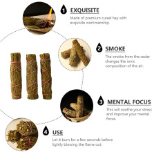 3 Bundles of Cedar Wands Cedar Sticks for Meditation and Air Purification