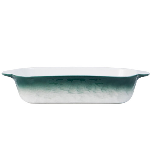 Ceramic baking dish rectangular lasagna pan with handles