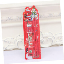 Kit de Papeleira Tema Natal 3sets Lápis Erasers Regra para Meninos e Meninas Fornecimentos Escolares Férias