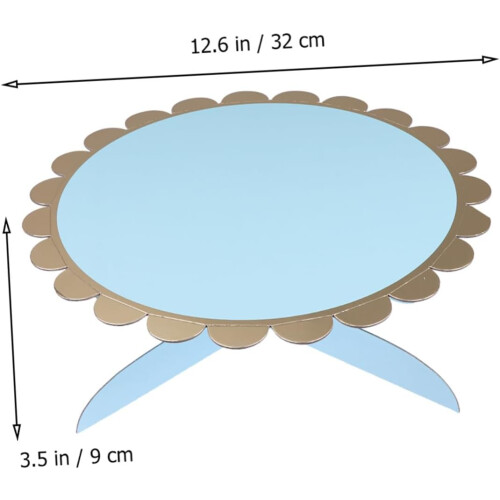 3-teiliger Papier-Kuchenständer, einstöckiger runder Kuchenständer 1