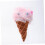 Eiscreme-Duschschwamm-Set, 3-teilig, Regenbogen, Blau gestreift 3