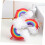 Eiscreme-Duschschwamm-Set, 3-teilig, Regenbogen, Blau gestreift 5