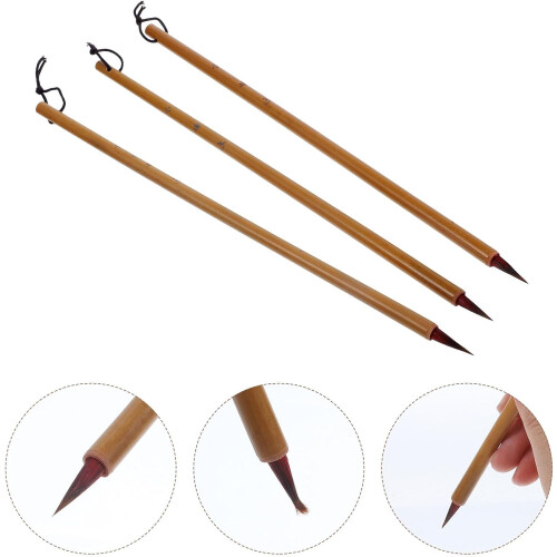 3pcs Chinese Calligraphy Pens Set for Beginners Small Script Brush Calligraphy Ink Writing Tools 2
