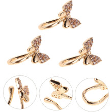 3pcs Butterfly Nose Ring Jewelry for Women Flat Back Nose Studs Dangle Accessories for Daily Wear