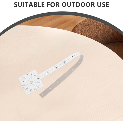 3pcs Wall Clock Graduated Scale DIY Clock Assembly Ruler Paper Lightweight Convenient 2