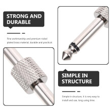 3pcs guitarra pedal patch conector níquel chapado latão 6.35mm efeito reta através sinal forte