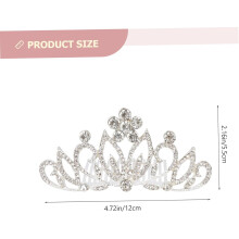 4 pezzi Corona di strass e perle per bambine, tiara, copricapo per capelli, accessori per feste da principessa e fata per bambini e bambine.