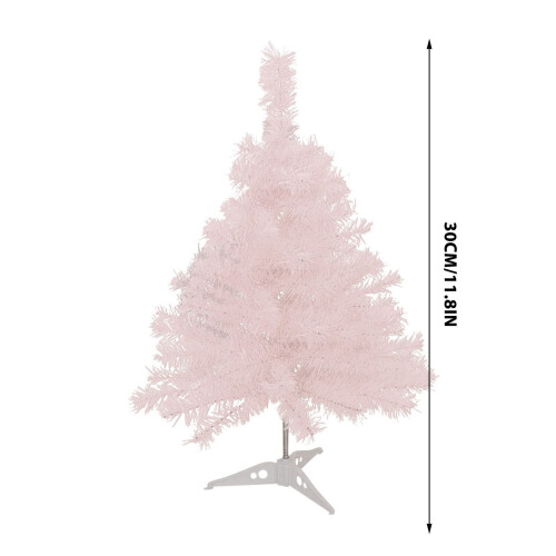 Mini sapin de Noël blanc de 30 cm, décoration de table 2