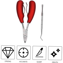 3-teiliges professionelles Nagelknipser-Set mit Nagelfänger und breiten Backen zum Entfernen eingewachsener Nägel und zum Kürzen