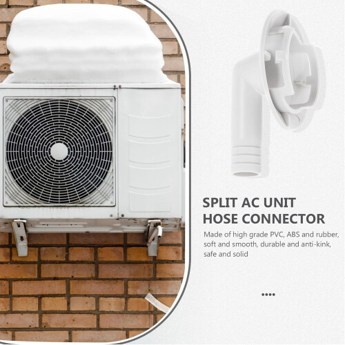 3pcs Air Conditioner Drain Hose Connector 40mm Split Ac Unit Hose Adapter Replacement Part 2