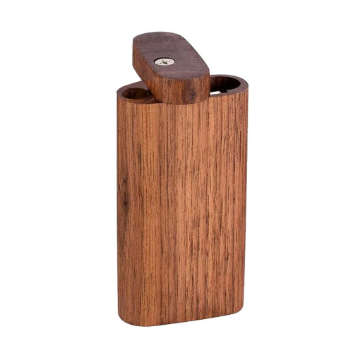 Vintage cigarr- och joint-etui i valnötsträ – 1 st. 1