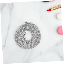 4-teilige Edelstahl-Gliederkette für Damen und Herren, Punk-Party-Outfit, Halskette, Schmuck
